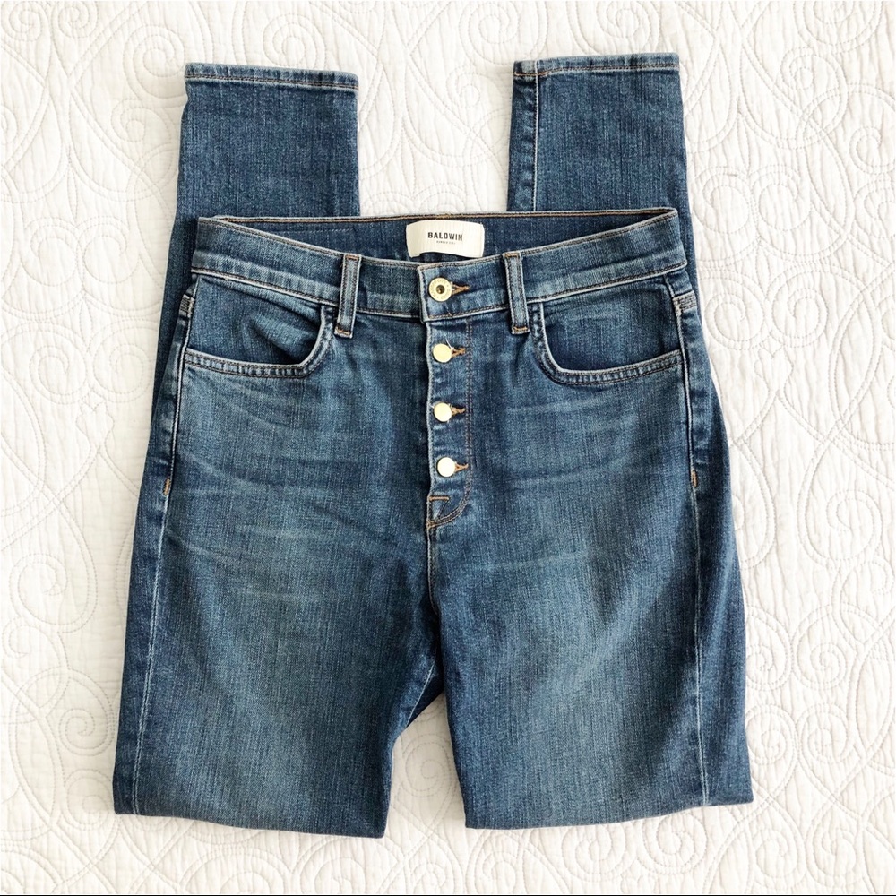 BALDWIN Kansas City Button Front High Rise Jeans - Picture 9 of 9